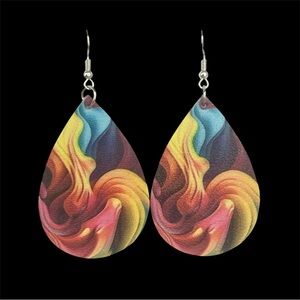 Colorful Teardrop Earrings